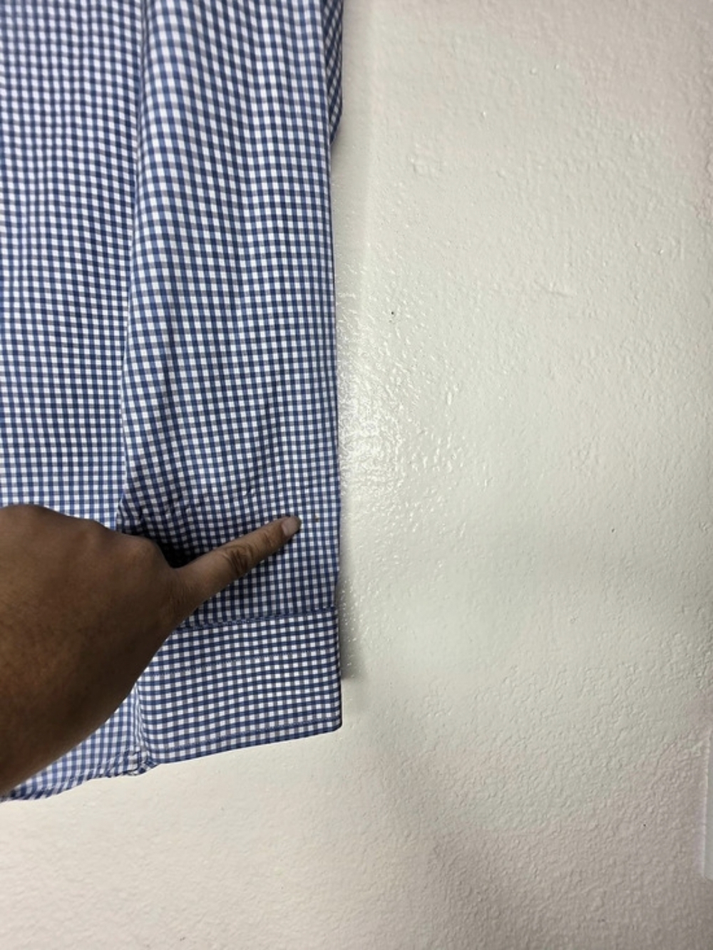 Banana Republic Leggiuno Men's Blue/White Gingham Slim Dress Shirt Size Small - Picture 7 of 14